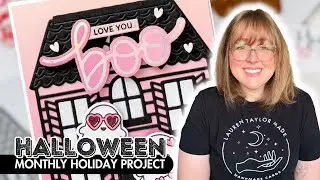 Love You Boo Ghost Card [with Pretty Pink Posh!]