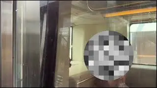 L&iacute;nea C metro Roma tren autom&aacute;tico basado en S-9000 de Metro Madrid saliendo de Torrenova
