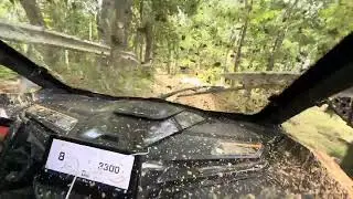 Can am Maverick R doing trail 390 at Uwharrie OHV Trail