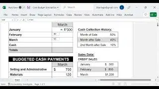 Cash Collections Budget