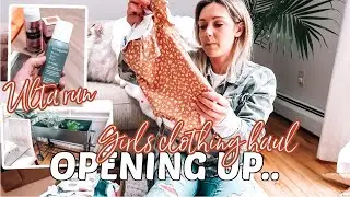 OPENING UP| GIRLS SPRING/SUMMER CLOTHING HAUL & ULTA RUN| Tres Chic Mama