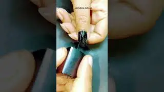 #simple nail art design using needle 🪡# nail art 2024# you tube shorts # trending now