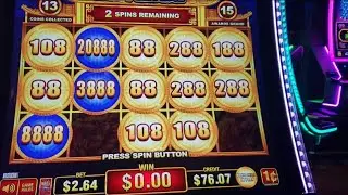 COIN TRIO FORTUNE TRAILS slot machine was on fire, got all 3 coins and more!!!