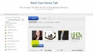 Rent your home tab by SocialAppsHQ