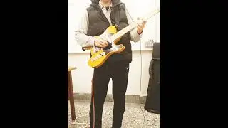 F major loop idea and jam practice on 2020 Squier affinity telecaster with Zoom G1Xon 