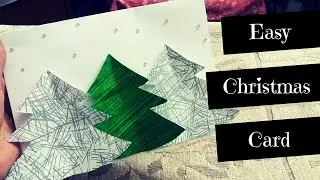 DIY Christmas card | Easy 3D Christmas Card | Easy Christmas Cards | Christmas Card Tutorials