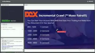 Dex Trader webinar 1-9-17 with Michael Ficca Presenting.
