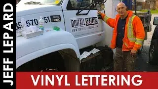 Vinyl Lettering Vehicle Application