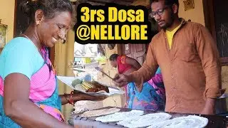 3 Rupees Dosa in Nellore | Cheap and Best Indian Street Food Recipes | #StreetFood | Foodcrafts