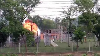 Transformer Exploration ! Electric Substation Accident ! Fire in substation ! fire in transformer