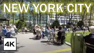 Bryant Park NYC Summer Walking Tour 4K | Why This Manhattan Park Is So Famous