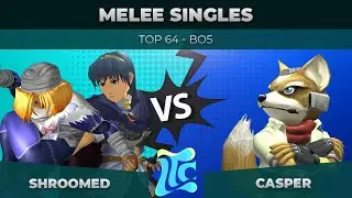 Shroomed vs Casper - Melee Singles: Top 64 - Low Tide City | Sheik/Marth vs Fox