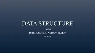 DATA STRUCTURE part 1