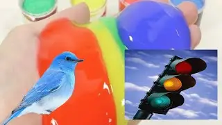 Blue bird meets traffic lights and gets popular on 1989:The musical|slime tutorial w/ better quality