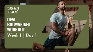 Week 1 Day 1 | 2 Week Bodyweight Program | Follow-Along #desiworkout #baithak #hanumandand #workout