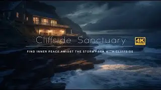 Cliffside Sanctuary - 1 hour Relax & Unwind with Soothing Music - Meditation & Stress Relief 4K