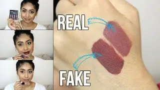 HUDABEAUTY 'The Brown Edition' Liquid Matte Minis Swatches | REVIEW &  REAL vs. FAKE