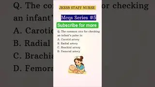 jkssb Staff Nurse short mcqs series #5 | previous year questions for staff nurse exam | #shorts