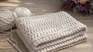 Easy Baby Blanket Pattern 🥰 Step by step #diy #handmade #tutorial #&ouml;rg&uuml; #art #knitting #yarn 
