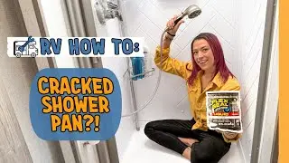 DIY Repair Your RV Shower Pan 🚿 Cracked Or Leaking Tub Fix | Full Time RV Life