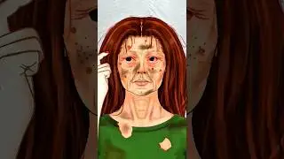 Asmr facial makeup treatment | SATISFYING VIDEO | #asmr #satisfyingvideos