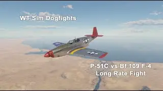 Dogfight: Extended Rate Fight In P-51C VS Bf.109 f-4
