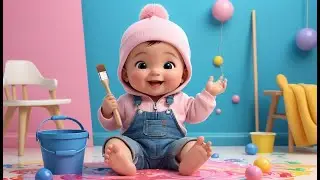Paint Bucket Color Mess | Fun Activities & Educational Nursery Rhyme for Kids