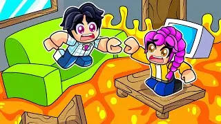 ¡RUMI y JINU Sobreviven al SUELO es LAVA en Roblox! Kpop Demon Hunter