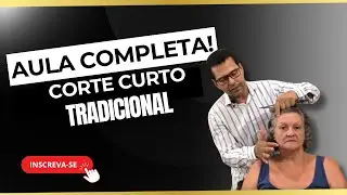 Venha aprender um corte feminino curto tradicional moderno!