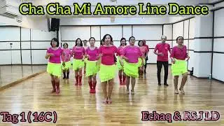 Cha Cha Mi Amore 🌺🌺🌺High Beginner💃💃💃Demo by R,&J LD#Linedanceindonesia#linedance#dancer#dancestyle 