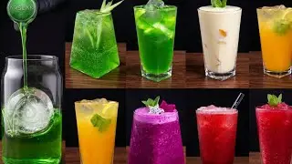 12 Refreshing Drinks You MUST Try at Home! 🍹✨ Easy Recipes #slandrinks #food #asmr