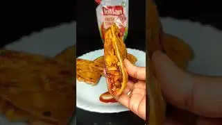 Leftover  Roti Pockets 😍 #short's #basi roti recipe #shortsfeed #viral #food #recipe