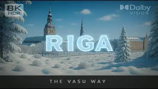 Riga Latvia Winter Wonderland 4K UHD ❄️ Historic Streets, Frozen Landscapes & Cozy Vibes