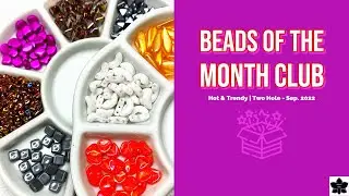 Beads of the Month - September 2022 - Hot & Trendy, 2-Hole