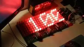 LED строка 4 сегмента