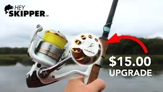 Worth it? $15 Fishing Reel POWER KNOB Upgrade!