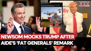 Newsom Trolls Trump Over Hegseth&rsquo;s &lsquo;Fat Generals&rsquo; Remark, Shares President&rsquo;s Pic With McD Burger