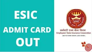 ESIC UDC & STENO ADMIT CARD OUT, #esicadmitcard# LINK IN DESCRIPTION, GO AND CHECK YOUR EXAM SHIFT