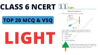 Best MCQ Class 6 Light NCERT Exemplar Based Very Short Ques || Class 6 Ncert Science  @mcqncert