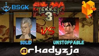 Tekken 3 Online - Bryan vs Jin - High level match - Duckstation Arkadyzja netplay