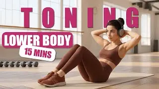 🔥 LOWER BODY TONING WORKOUT | Sculpt Legs, Glutes & Thighs at Home!