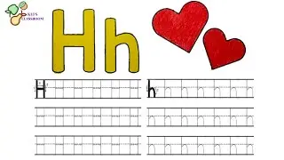 Tracing Alphabet Letter Hh | Tracing Small and Capital Letter H | Practice Writing by Kids Classroom