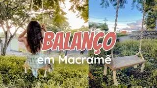 DIY - Fiz um balanço em Macramê