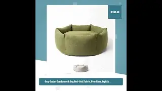 Cozy Canine Comfort with Dog Bed - Soft Fabric, Four Sizes, Stylish Design
