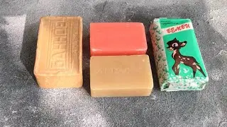 Dry RETRO SOAP Carving | Autumn Soap ASMR | Crunchy Soap