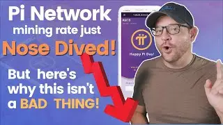 The Pi Network mining rate just nose dived! But here's why that's not a bad thing!
