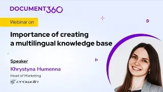 Webinar on Importance of creating a multilingual knowledge base