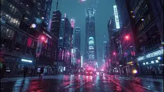 Cyberpunk Rain Sounds 4K 🌧️🌃 | Neon City TV Screensaver (Blade Runner Style)