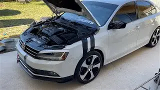 CTS TURBO DOWNPIPE for MQB VW Jetta 1.8T Sport install and sound