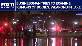 Sonar search of MacArthur Park Lake for possible bodies stopped by park rangers: businessman says